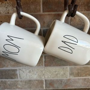 Rae Dunn “Mom” & “Dad” Mugs